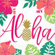 Party Napkins Aloha Multicolored 33x33cm. 16pcs