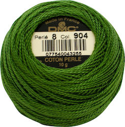 DMC Ață Broderie Cotton Perle No8 Bumbac VERDE 87m