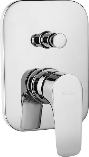 Ferro Tiga für Badewanne 2 Ausgänge Silber 4-Wege