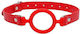 Shots Ouch! Silicone Ring Gag with Leather Stra...