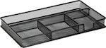 Metalic Organizator de birou în culoarea Negru 30x3.5x3cm.