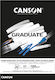 Canson Μπλок за скици Graduate Black A4 20Φύλλα