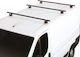 Fabbri Roof Bars Metallic 135cm. (with Roof Rack Legs and Lock) Black