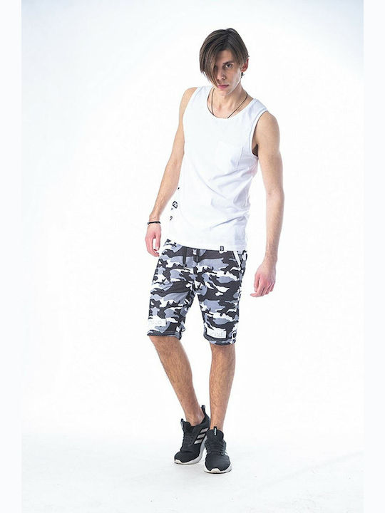 Ανδρική Βερμούδα Camo Grey