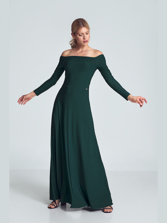 Figl M707 Maxi Evening Dress Green 147923