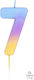 Party Κερί No7 Rainbow Ombre