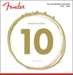 Fender 70XL 80/20 Bronze Wound 0730070402 Χορδές 10 - 48" Ακουστικής Κιθάρας