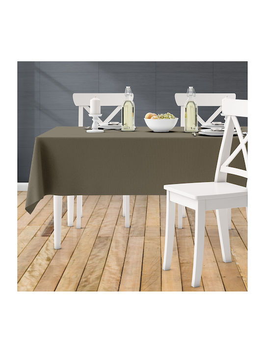 Lino Home Tablecloth Renas 200 Coffee 140x180cm