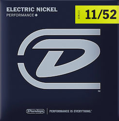 Dunlop Performance+ Einstellen E-Gitarrensaiten Nickel gewickelt 11 - 52 Zoll Mittel / Heavy Dunlop Performance+ Einstellen E-Gitarrensaiten Nickel gewickelt 11 - 52 Zoll Mittel / Heavy
