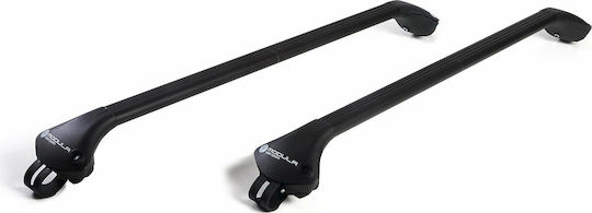 Modula Modula Aluminum Car Roof Bars 119cm for Seat Ateca for Cars with Factory Roof Bars Set with Roof Rack Legs Black