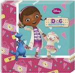 Χαρτοπετσέτες Doc Mcstuffins 33x33 Πολύχρωμες 33x33εκ. 20τμχ