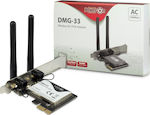 Inter-Tech DMG-33 Carte de rețea wireless Wi-Fi 5 (1300Mbps) PCI-e