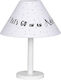 Funna Baby Kinder Nachttischlampe Lets Go Weiß 10x29x40εκ.