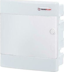 Tehnoplast Walled Waterproof 12-Elements Fuse Box with 3 Rows W283xH480xD68mm 282U36CW