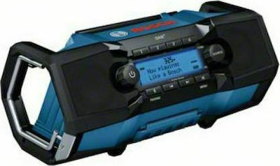 Bosch GPB 18V-2 SC Tabletop Radio Rechargeable DAB+ with Bluetooth and USB Blue