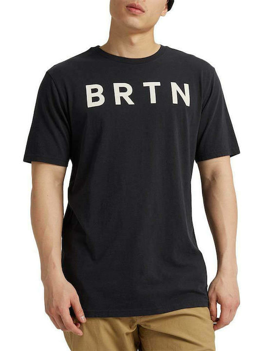 Burton BRTN T-shirt Bărbătesc cu Mânecă Scurtă Negru