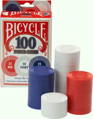 Bicycle Set 100 Poker Chips 2gr 1006252