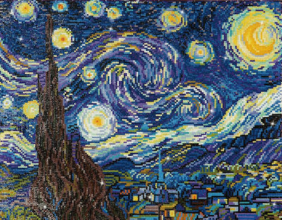 Diamond Dotz Canvas Diamond Painting Kit Diamond Painting - Starry Night (Van Gogh) DD9.001