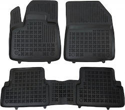 Rezaw Plast Set Front and Back 3pcs for Peugeot 3008 2016+ Black