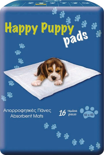 Mediform Happy Puppy Pads Dog Floor Diapers 60x60cm - 60cm 16pcs