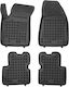 Rezaw Plast Set of Front and Rear Mats 4pcs Tray Type for Alfa Romeo Giulietta 2010+ Black