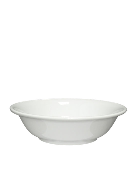 Lukanda Serving Bowl Round made of Porcelain White 6pcs
