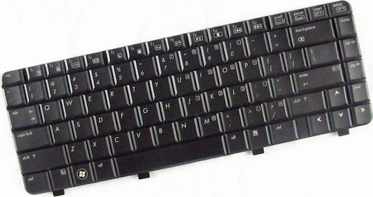 Πληκτρολόγιο Laptop για Pavilion DV4/DV4-1000/DV4-2000/DV4-1200 χωρίς Πλαίσιο και Διάταξη Αγγλικά (US) σε Μαύρο χρώμα 40458US