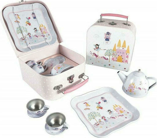 Floss & Rock Metallic Fairy Unicorn Tea Set for 3+ Years 7pcs