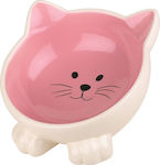 Happypet Orb Κεραμικό Μπολ Γάτας Φαγητού & Νερού Ροζ 160ml 16.5cm