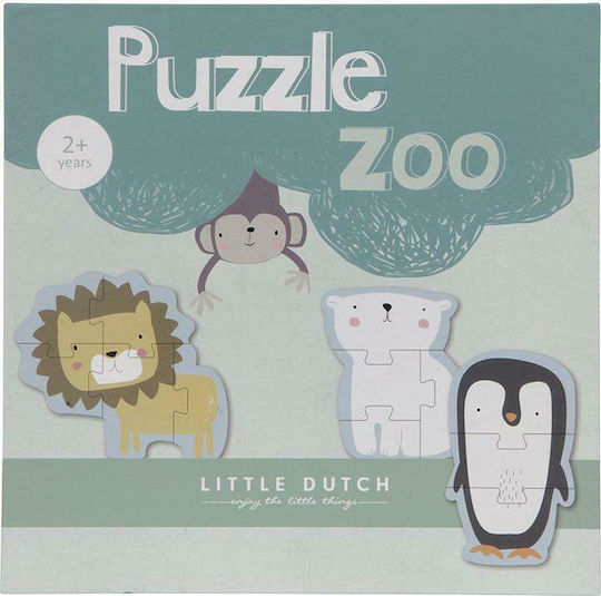 Παιδικό Puzzle Ζωολογικός Κήπος για 2+ Ετών 24pcs Little Dutch