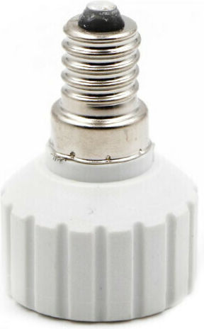 Steckdosenadapter von E14 zu GU10 in Weiß Farbe Set 10Stück 02.034.0057