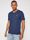 Levi's Herren T-Shirt Kurzarm mit V-Ausschnitt Marineblau