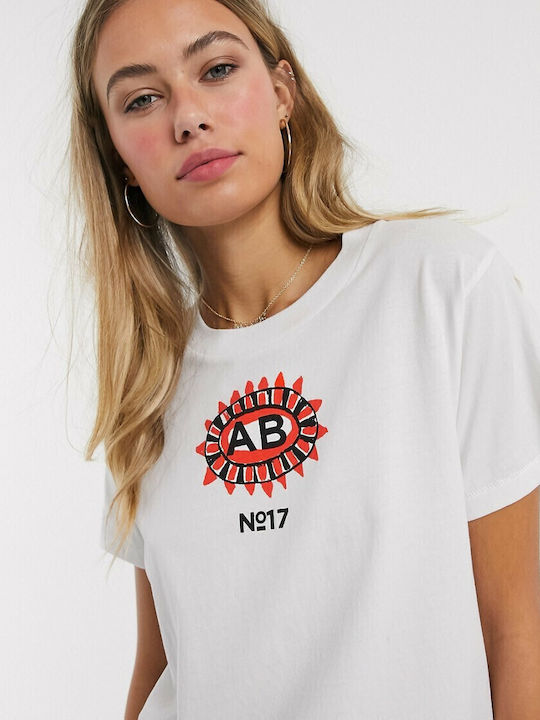 Neck Γυναικείο T-shirt Λευκό