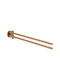 Grohe Essentials Double Wall-Mounted Bathroom Rail ​43.9x45cm Brushed Warm Sunset