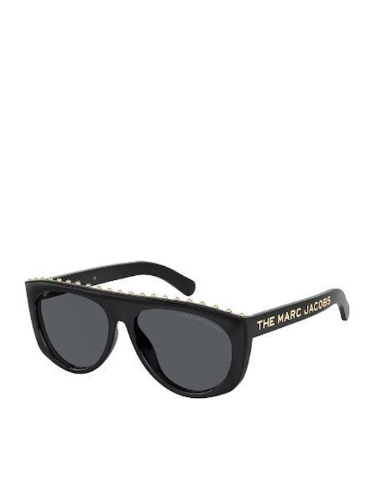 Marc Jacobs Sunglasses with Black Plastic Frame and Black Lens MARC 492/S 807/IR