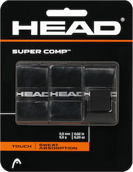 Head Super Comp Overgrip Μαύρο 3τμχ