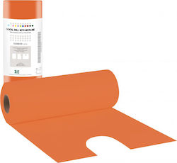 Bournas Medicals Zahntuch auf Rolle Orange 1ply + 1ply ohne Dispenser 1Stück