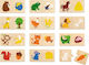 Wooden Kids Peg Puzzle What Do the Animals Eat 30pcs Viga Toys