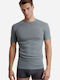 Walk W1970 Men's Short Sleeve Undershirt Gray