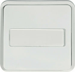 Hager Cubyko Complete Wall Push Bell Button wit...