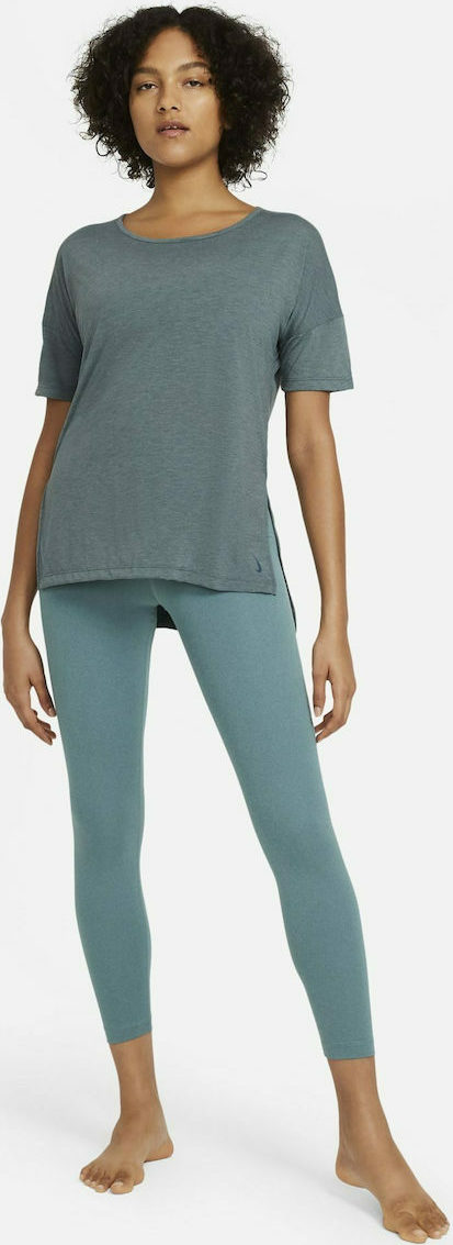 Nike Yoga Layer Γυναικείο Αθλητικό T-shirt Dri-Fit Μαύρο CJ9326-010