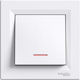 Schneider Electric Asfora Recessed Electrical Lighting Wall Switch with Frame Basic Illuminated White EPH1400121