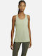Nike Yoga Layer Feminină Sportivă Bluză Fără mâneci Kaki