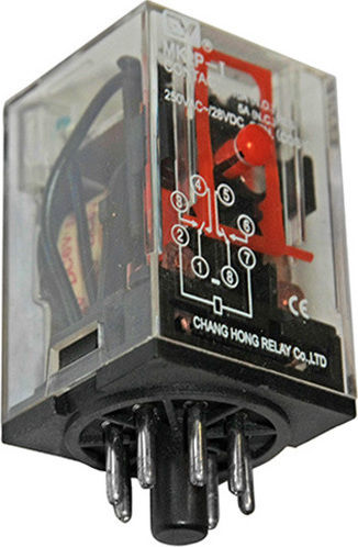 Adeleq Βιομηχανικό Ρελέ Λυχνίας 6V 8 Πόδια 6V DC 11-2060