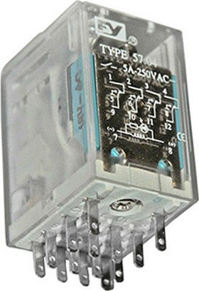 Adeleq Βιομηχανικό Ρελέ Λυχνίας 48V Ρελέ 14 Πόδια 48V AC 11-34818