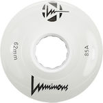 LUMINOUS 62mm/85A wheels - White (set of 4)