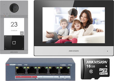 Hikvision Ασύρματο Σετ Θυροτηλεόρασης με Οθόνη και Κάμερα Wi-Fi IP