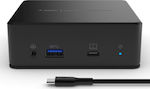 Belkin USB-C Stație de andocare cu HDMI 4K PD Ethernet și conexiune 2 monitoare Negru (INC002VFBK)