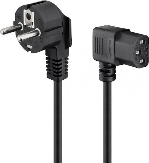 Goobay Schuko - IEC C15 Cable 1.5m Μαύρο 96042
