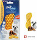 pet+me Βούρτσα Large για Κοντότριχους Σκύλους για Περιποίηση Τριχώματος Κίτρινο